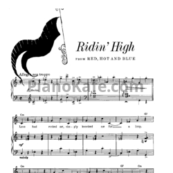 Ноты Cole Porter - Ridin' high - предпросмотр