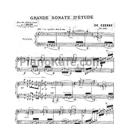 Ноты Карл Черни - Grande sonate d'etude (Op. 268) - предпросмотр