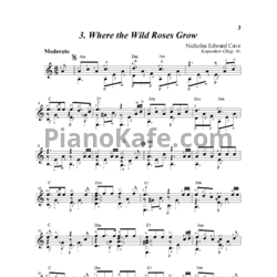 Ноты Nick Cave & Kylie Minogue - Where the wild roses grow (гитара)