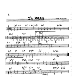 Ноты Duke Ellington - I'm Afraid - предпросмотр