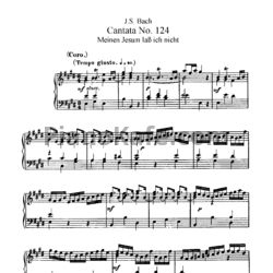 Ноты И. Бах - Кантата №124 "Meinen Jesum lab ich nicht" (BWV 124) - предпросмотр