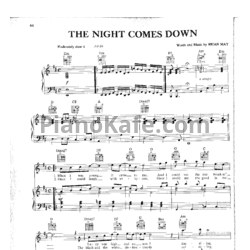 Ноты Queen - The night comes down - предпросмотр