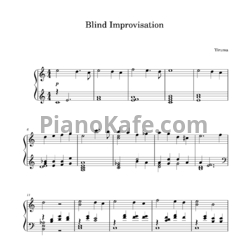 Ноты Yiruma - Blind Improvisation - предпросмотр