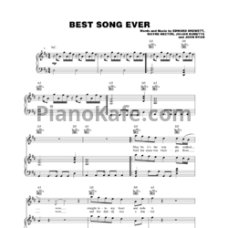 Ноты One Direction - Best song ever (Версия 2) - предпросмотр