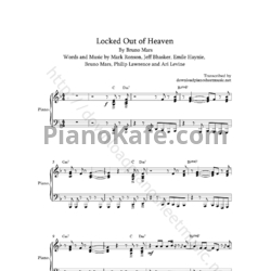 Ноты Bruno Mars - Locked out of heaven