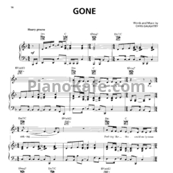 Ноты Daughtry - Gone - предпросмотр