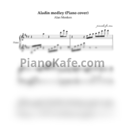 Ноты Alan Menken - Aladin medley (Piano cover) - предпросмотр