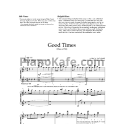 Ноты Jon Schmidt - Good times - предпросмотр