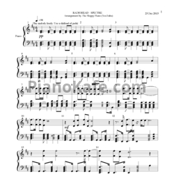 Ноты Radiohead - Spectre - предпросмотр