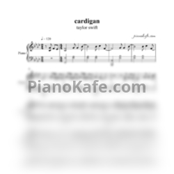 Ноты Taylor Swift - Cardigan - предпросмотр