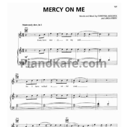 Ноты Christina Aguilera - Mercy on me - предпросмотр