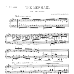 Ноты Людвиг Шитте - The Mermaid. Die Meernixe (Op. 69, No. 5) - предпросмотр