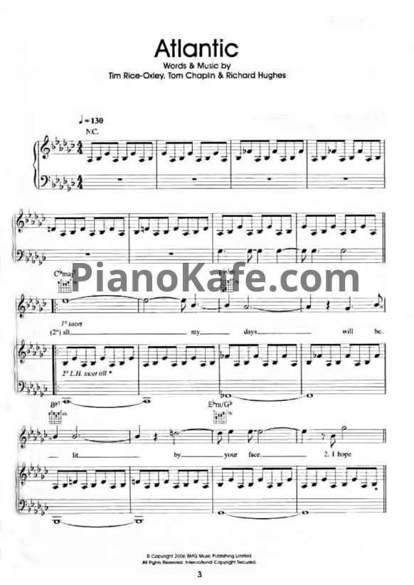 Ноты Keane - Under the iron sea (Книга нот) - PianoKafe.com