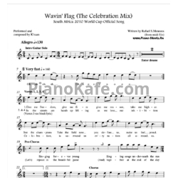 Ноты K'naan - Wavin' flag