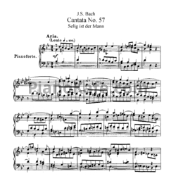 Ноты И. Бах - Кантата №57 "Selig ist der mann" (BWV 57) - предпросмотр