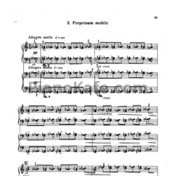 Ноты Бела Барток - Perpetuum mobile (для фортепиано в 4 руки) - предпросмотр