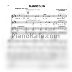 Ноты Katy Perry - Mannequin - предпросмотр