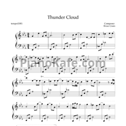 Ноты Brian Crain - Thunder cloud - предпросмотр