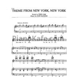 Ноты Frank Sinatra - Theme from New York, New York - предпросмотр