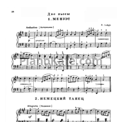 Ноты Йозеф Гайдн - Две пьесы - предпросмотр