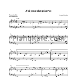 Ноты Bruno Pelletier - J'ai pose des pierres