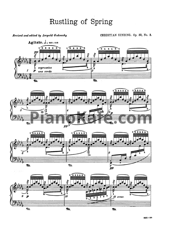 Ноты Christian Sinding - Rustling of spring (Op. 32, №3) - PianoKafe.com
