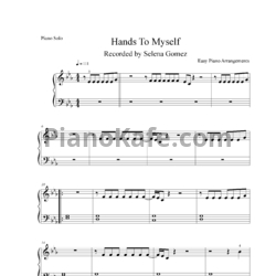 Ноты Selena Gomez - Hands to myself - предпросмотр