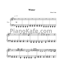 Ноты Brian Crain - Winter - предпросмотр