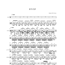 Ноты System of a Down - B.Y.O.B - предпросмотр