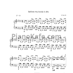 Ноты Mika Kobayashi - Before my body is dry (Don't lose your way - предпросмотр