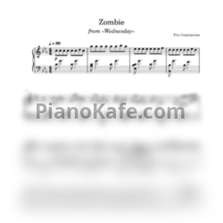 Ноты The Cranberries - Zombie (from "Wednesday") - предпросмотр