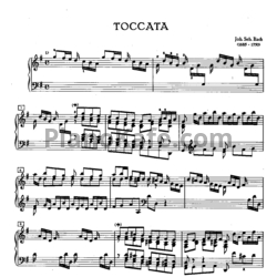 Ноты И. Бах - Токката соль мажор (BWV 916) - предпросмотр