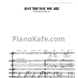 Ноты Billy Joel - Just the way you are (Партитура) - предпросмотр