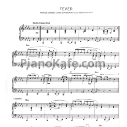 Ноты John Davenport, Eddie Cooley - Fever - предпросмотр