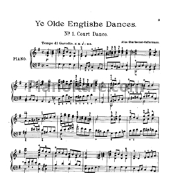 Ноты Алис Эллен Шарбоне-Келлерман - 2 старых английских танца для фортепиано - предпросмотр