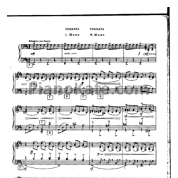 Ноты И. Шамо - Токката - предпросмотр
