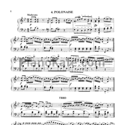 Ноты Михаил Огинский - Полонез №4 си-бемоль мажор - предпросмотр