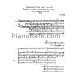 Ноты Альфред Шнитке - Кантата "История доктора Иоганна Фауста" - предпросмотр