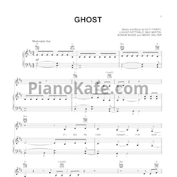 Ноты Katy Perry - Ghost - предпросмотр