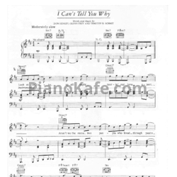 Ноты The Eagles - I can't tell you why