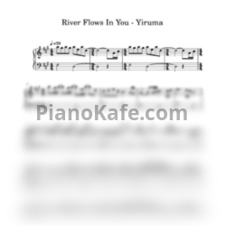 Ноты Yiruma - River flows in you (Easy piano) - предпросмотр