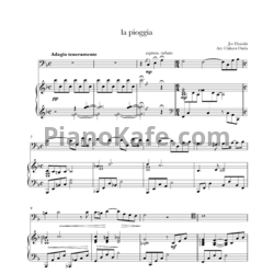 Ноты Joe Hisaishi - La pioggia - предпросмотр