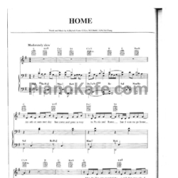 Ноты Michael Buble - Home (Версия 2) - предпросмотр