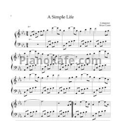 Ноты Brian Crain - A simple life - предпросмотр