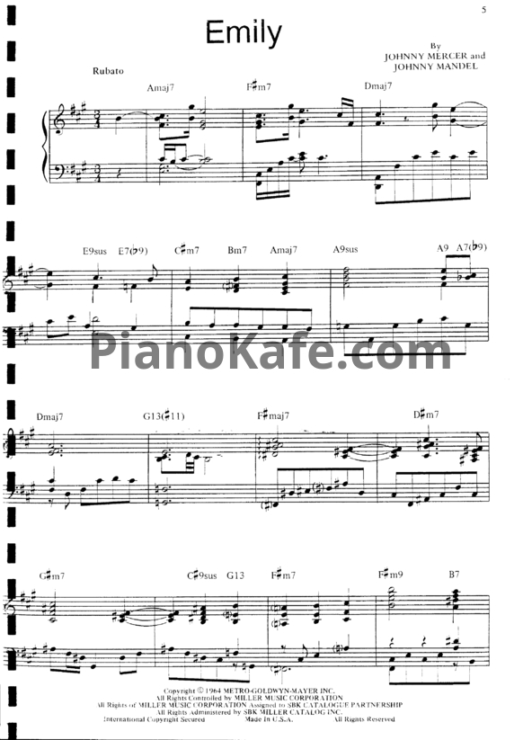 Ноты Bill Evans - The artistry of... - PianoKafe.com