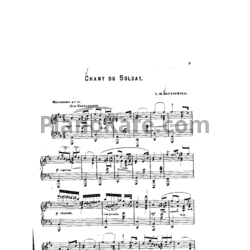 Ноты Луи Моро Готшалк - Chant du soldat (Op. 23) - предпросмотр