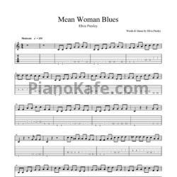 Ноты Elvis Presley - Mean woman blues (Guitar Tabs) - предпросмотр