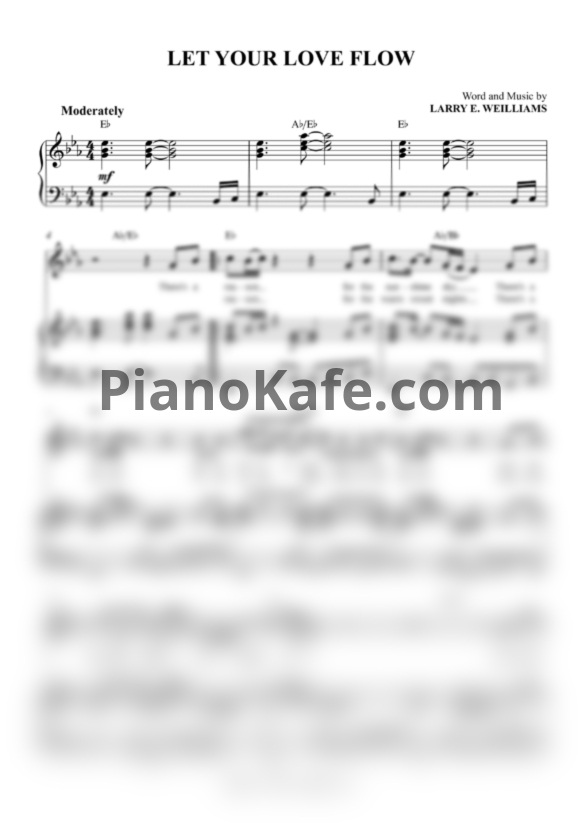Ноты Bellamy Brothers - Let your love flow - PianoKafe.com