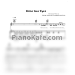 Ноты Michael Buble - Close your eyes - предпросмотр