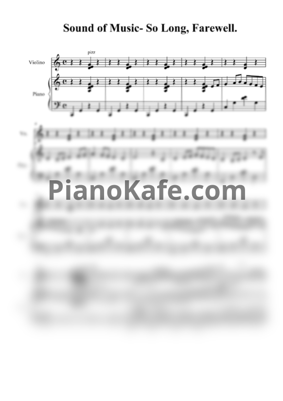 Ноты Richard Rodgers - So long, farewell - PianoKafe.com